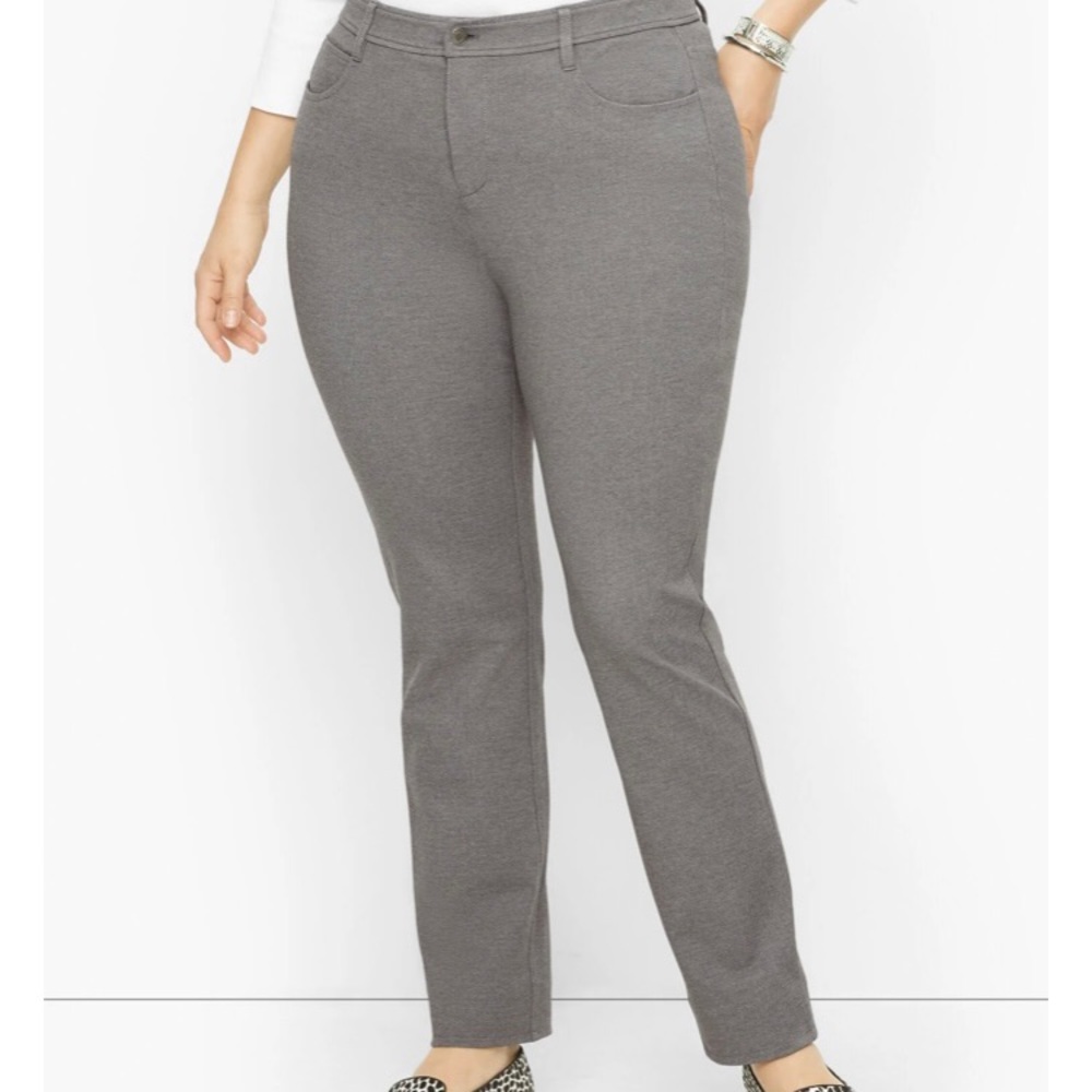 NEW Talbots Plus Size Exclusive Soho 5-Pocket Straight Leg Pants, 22W